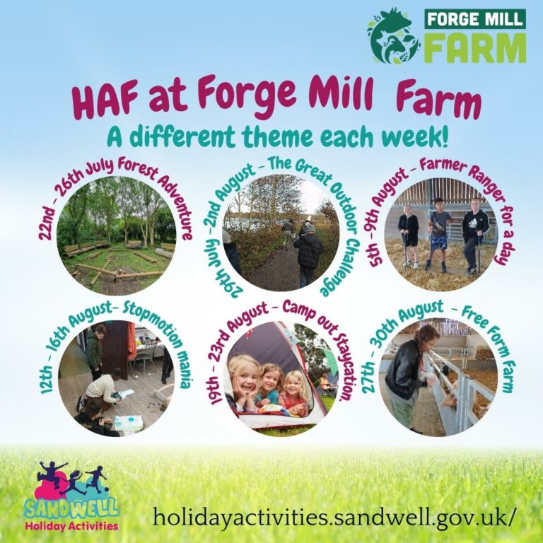 HAF at Forge Mill farm a different theme each week